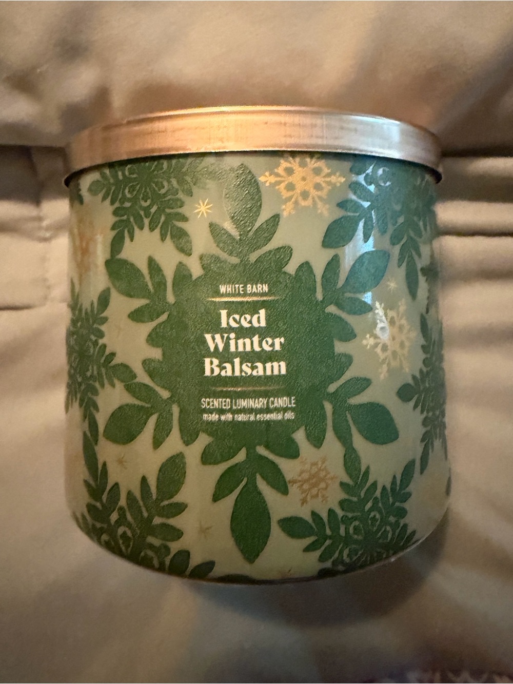 BBW Iced winter balsam 3 wick candle